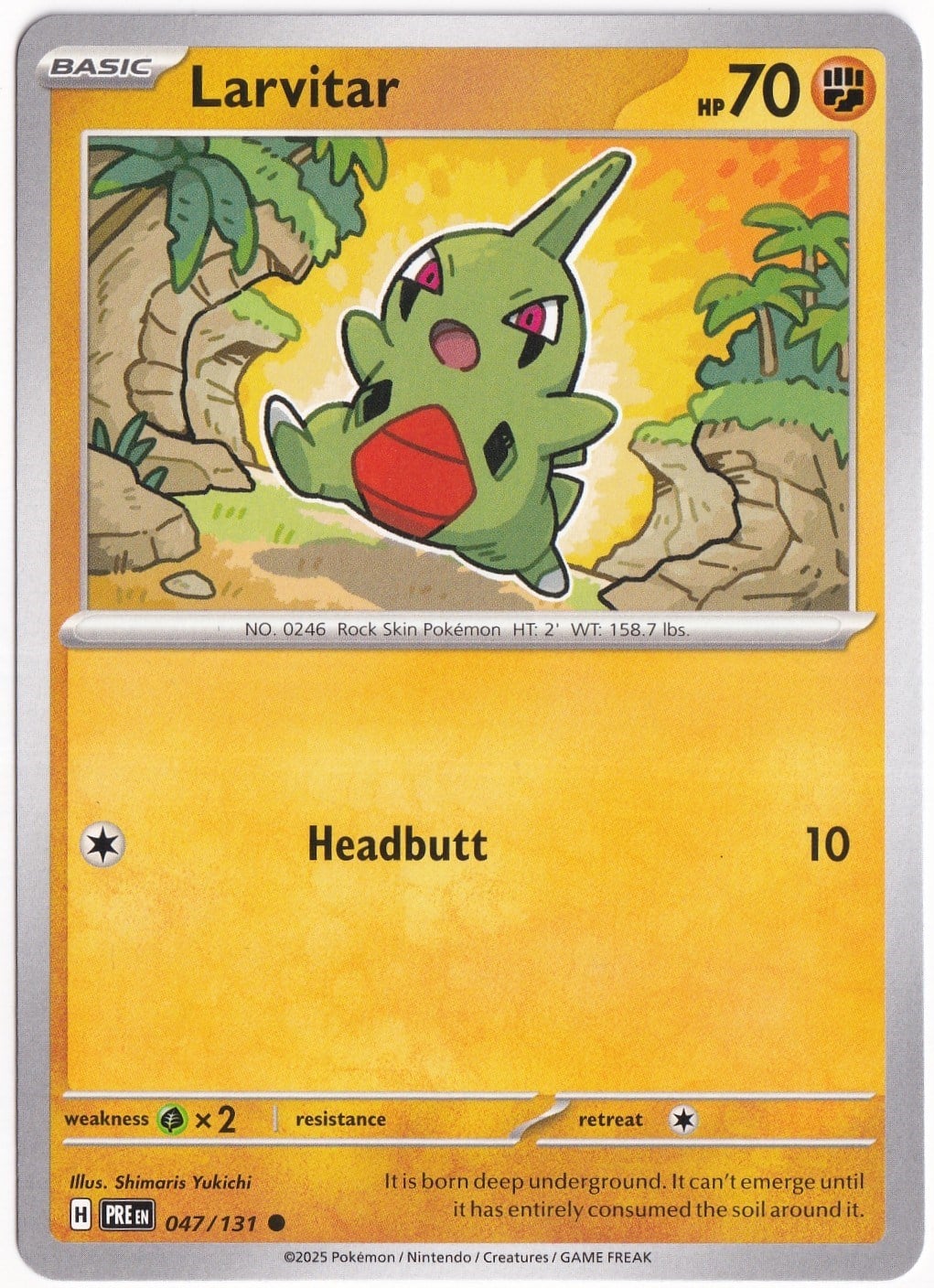 Prismatic EvolutionsLarvitar 047/131 - Prismatic Evolutions - Pokemon Kartı (Mint)