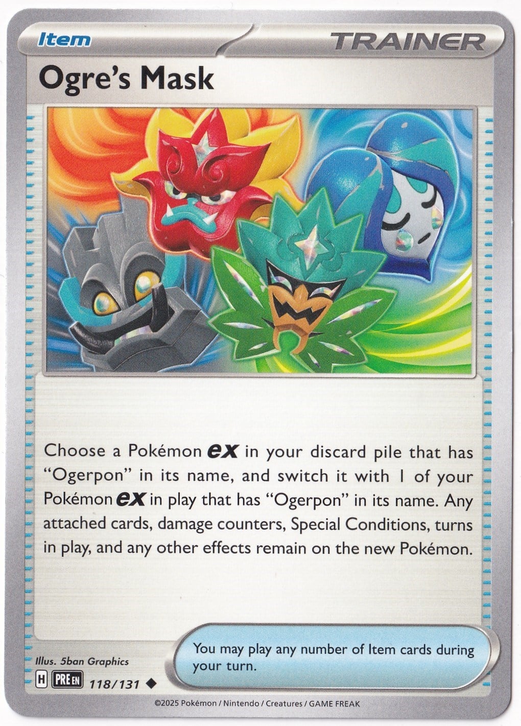Prismatic EvolutionsOgre's Mask 118/131 - Prismatic Evolutions - Pokemon Kartı (Mint)