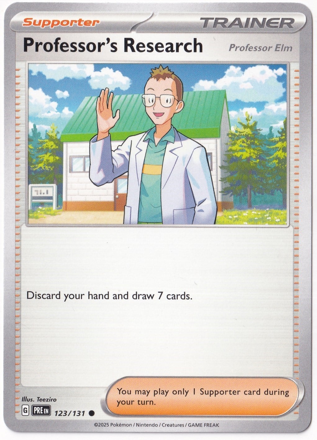 Prismatic EvolutionsProfessor's Research: Professor Elm 123/131 - Prismatic Evolutions - Pokemon Kartı (Mint)