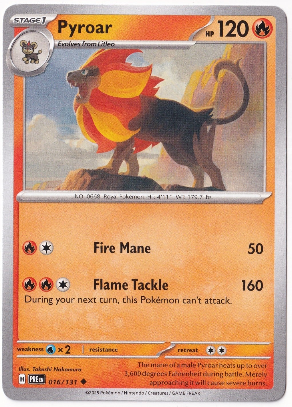 Prismatic EvolutionsPyroar 016/131 - Prismatic Evolutions - Pokemon Kartı (Mint)