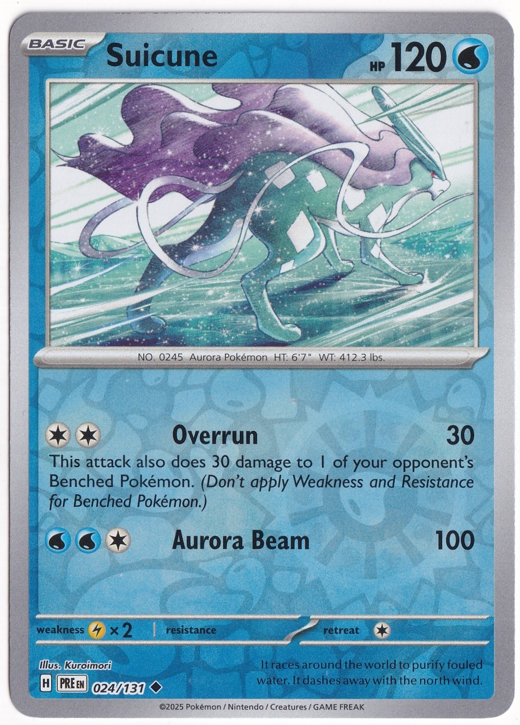 Prismatic EvolutionsSuicune [Reverse] #24 - Prismatic Evolutions - Pokemon Kartı (Mint)