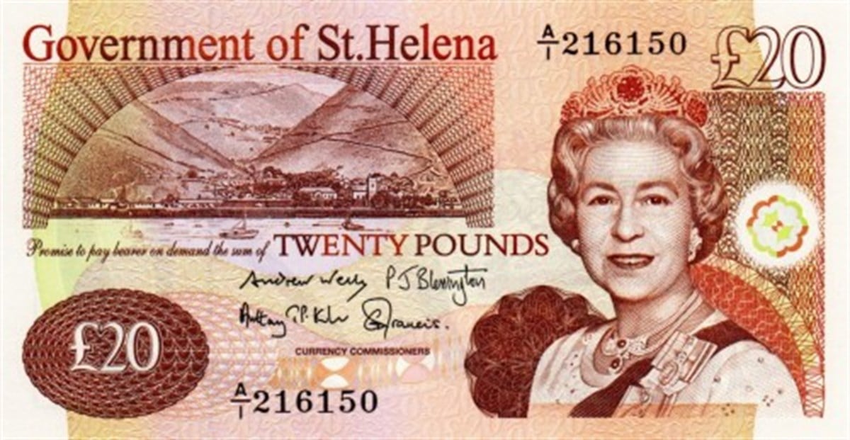Saint Helena 20 Pound Eski Kağıt Para 2012 Pick#13b