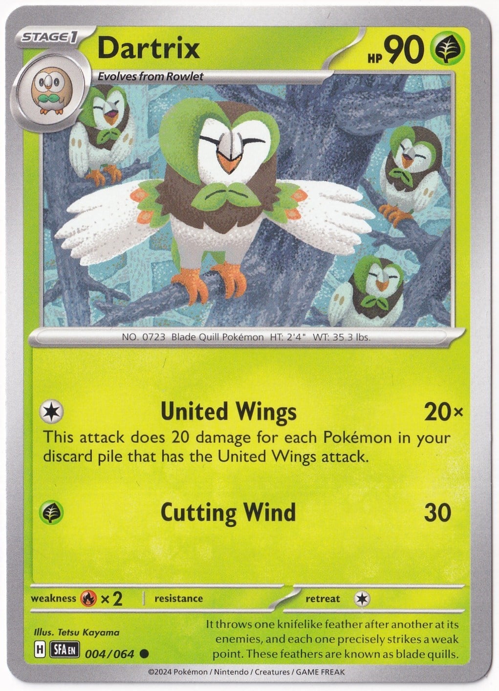 Shrouded FableDartrix #4 Pokemon Shrouded Fable Pokemon Oyun Kartı