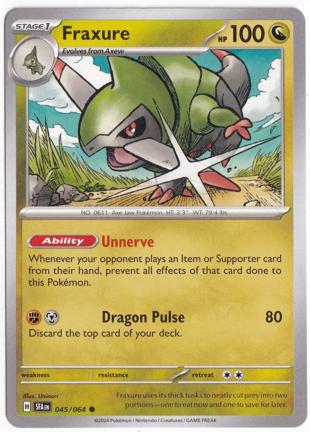 Shrouded FableFraxure 045/064 - Shrouded Fable - Pokemon Kartı (Mint)
