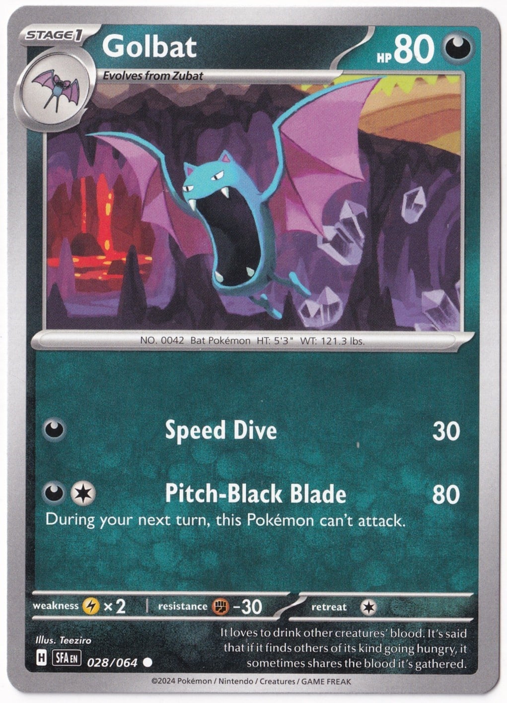 Shrouded FableGolbat 028/064 - hrouded Fable - Pokemon Kartı (Mint)
