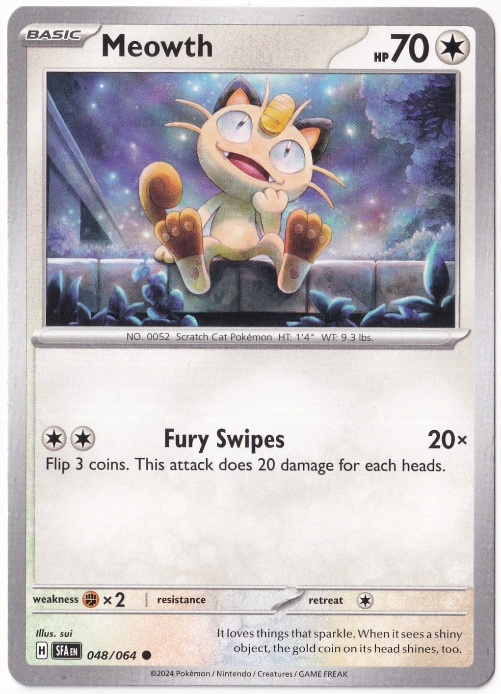 Shrouded FableMeowth 048/064 - Shrouded Fable - Pokemon Kartı (Mint)