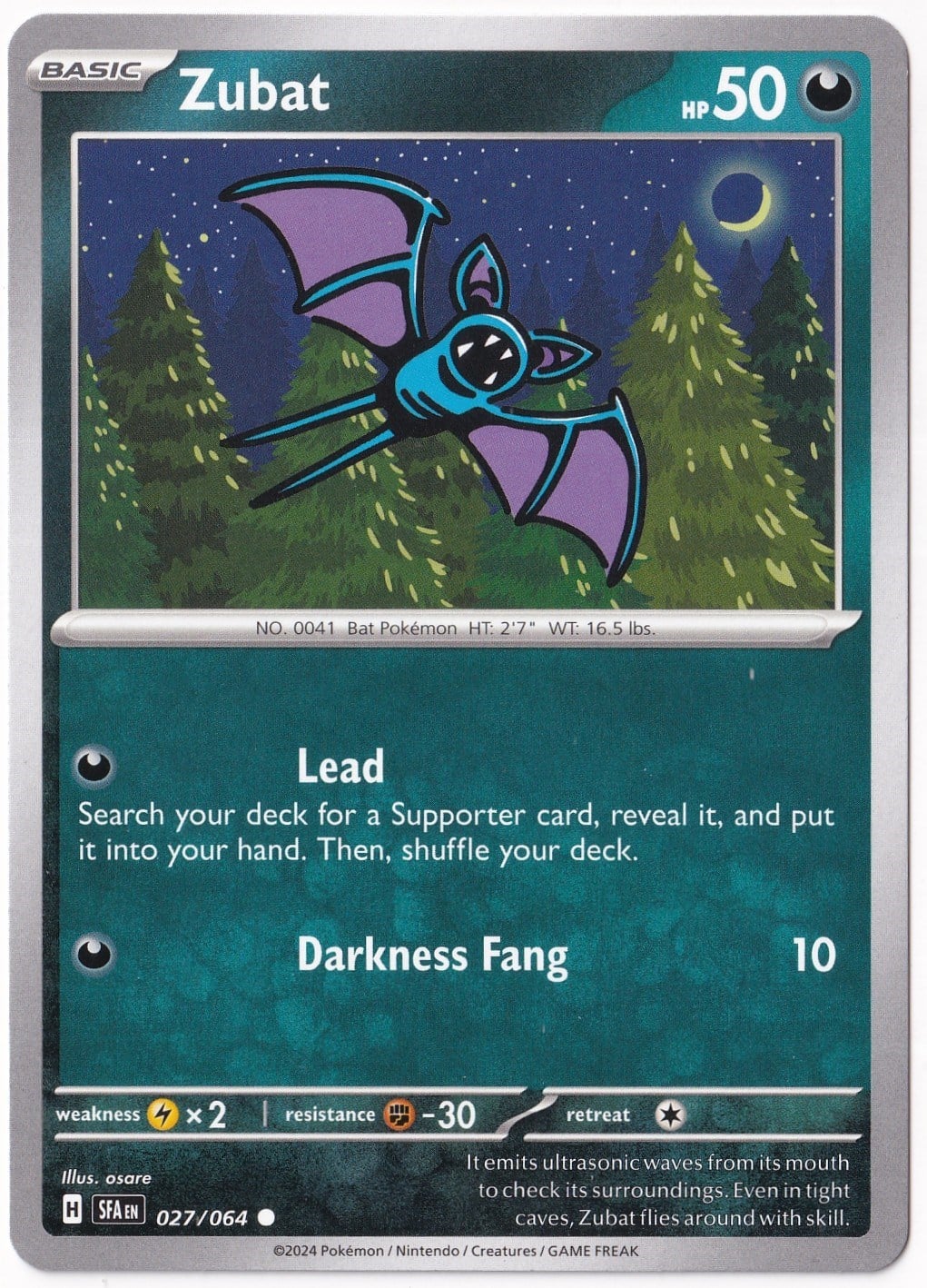 Shrouded FableZubat 027/064 - hrouded Fable - Pokemon Kartı (Mint)
