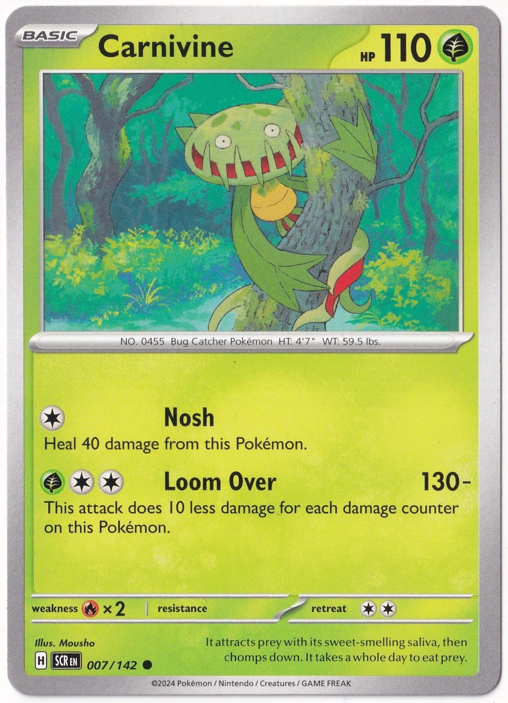 Stellar CrownCarnivine 007/142 - Stellar Crown - Pokemon Kartı (Mint)