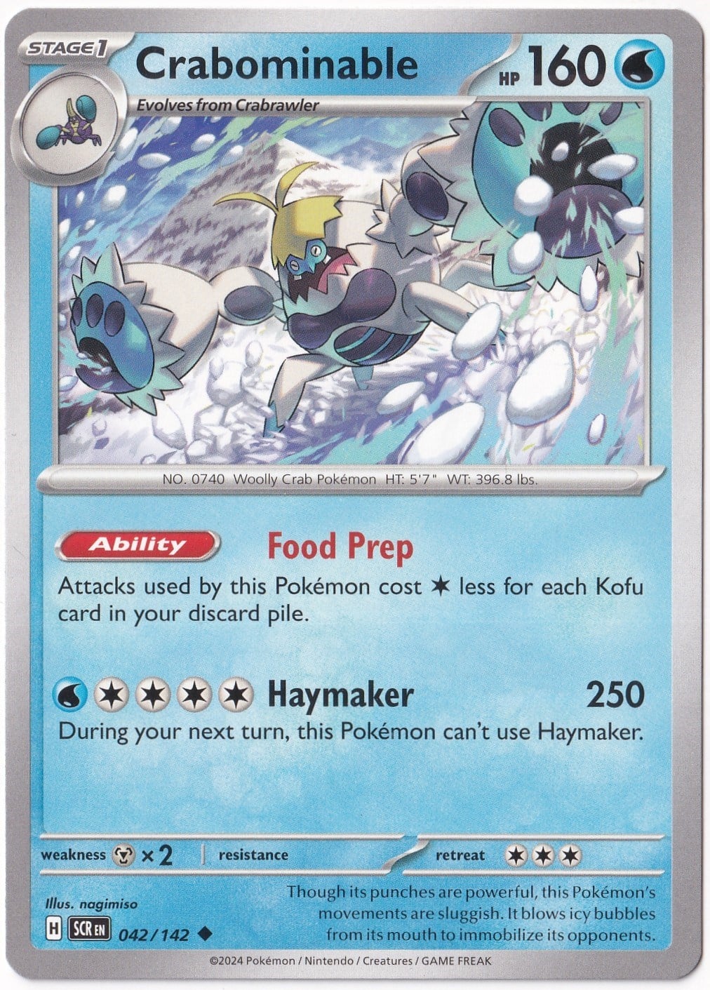 Stellar CrownCrabominable 042/142 - Stellar Crown - Pokemon Kartı (Mint)