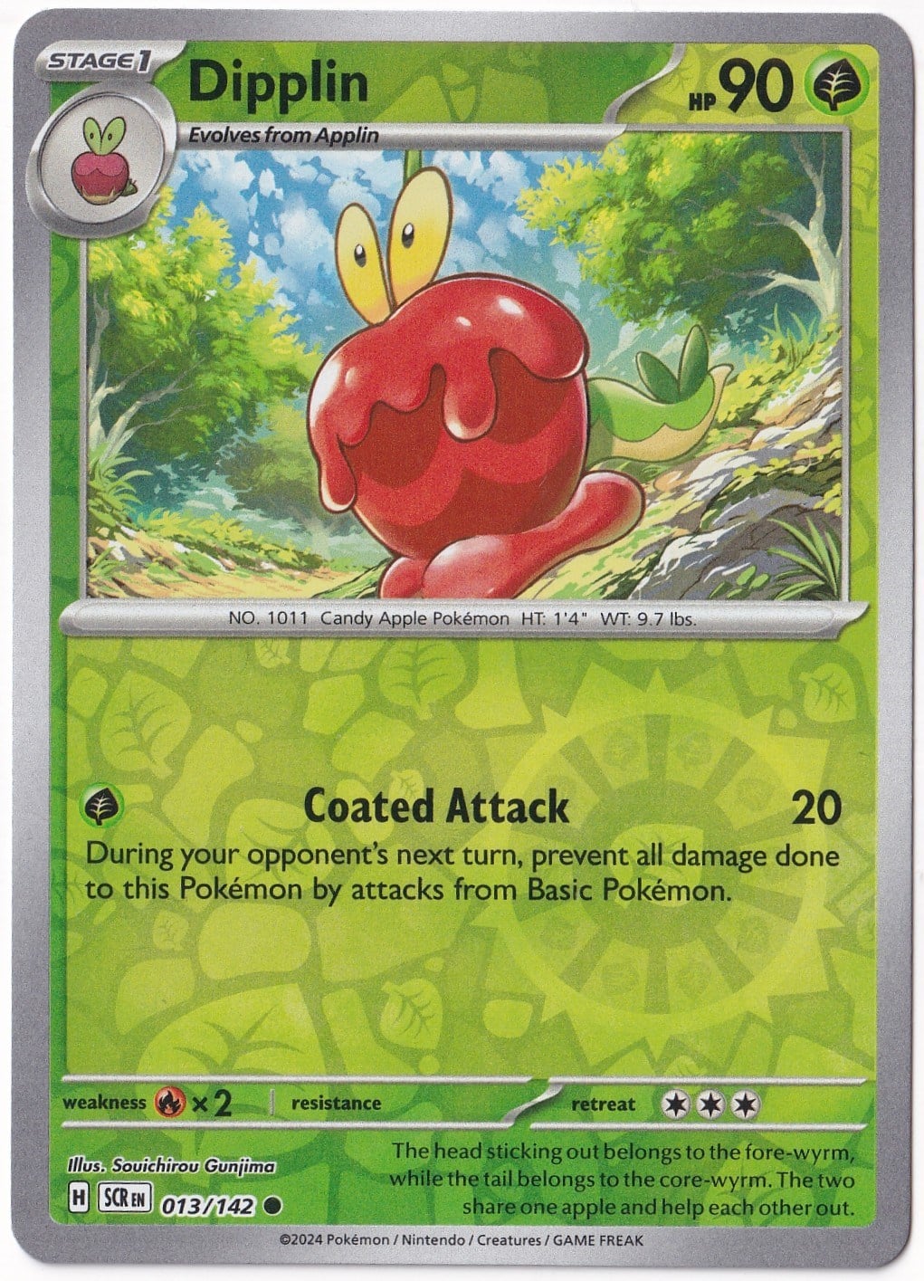 Stellar CrownDipplin [Reverse Holo] 013/142 - Stellar Crown - Pokemon Kartı (Mint)
