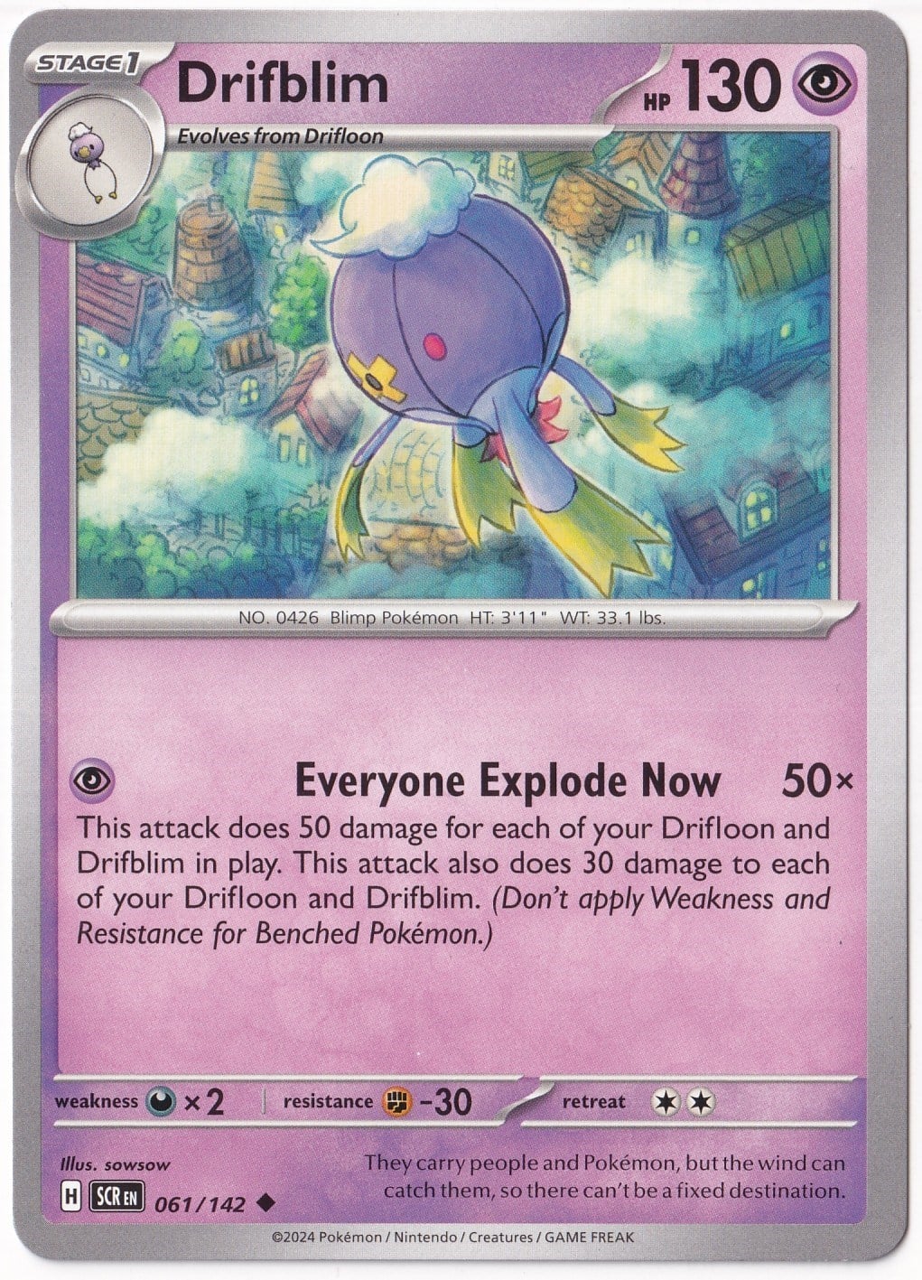 Stellar CrownDrifblim 061/142 - Stellar Crown - Pokemon Kartı (Mint)