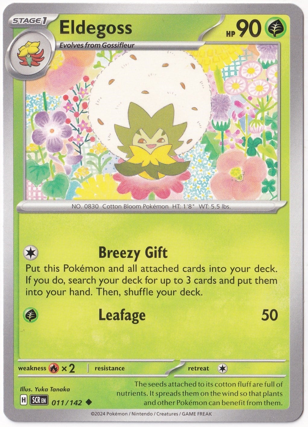 Stellar CrownEldegoss 011/142 - Stellar Crown - Pokemon Kartı (Mint)