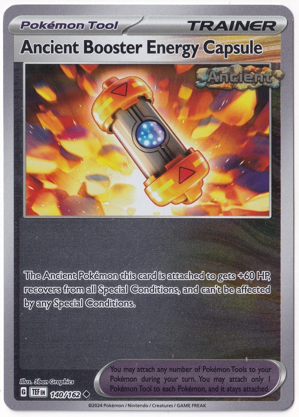 Temporal ForcesAncient Booster Energy Capsule [Reverse Holo] 140/162 - Temporal Forces - Pokemon Kartı (Mint)