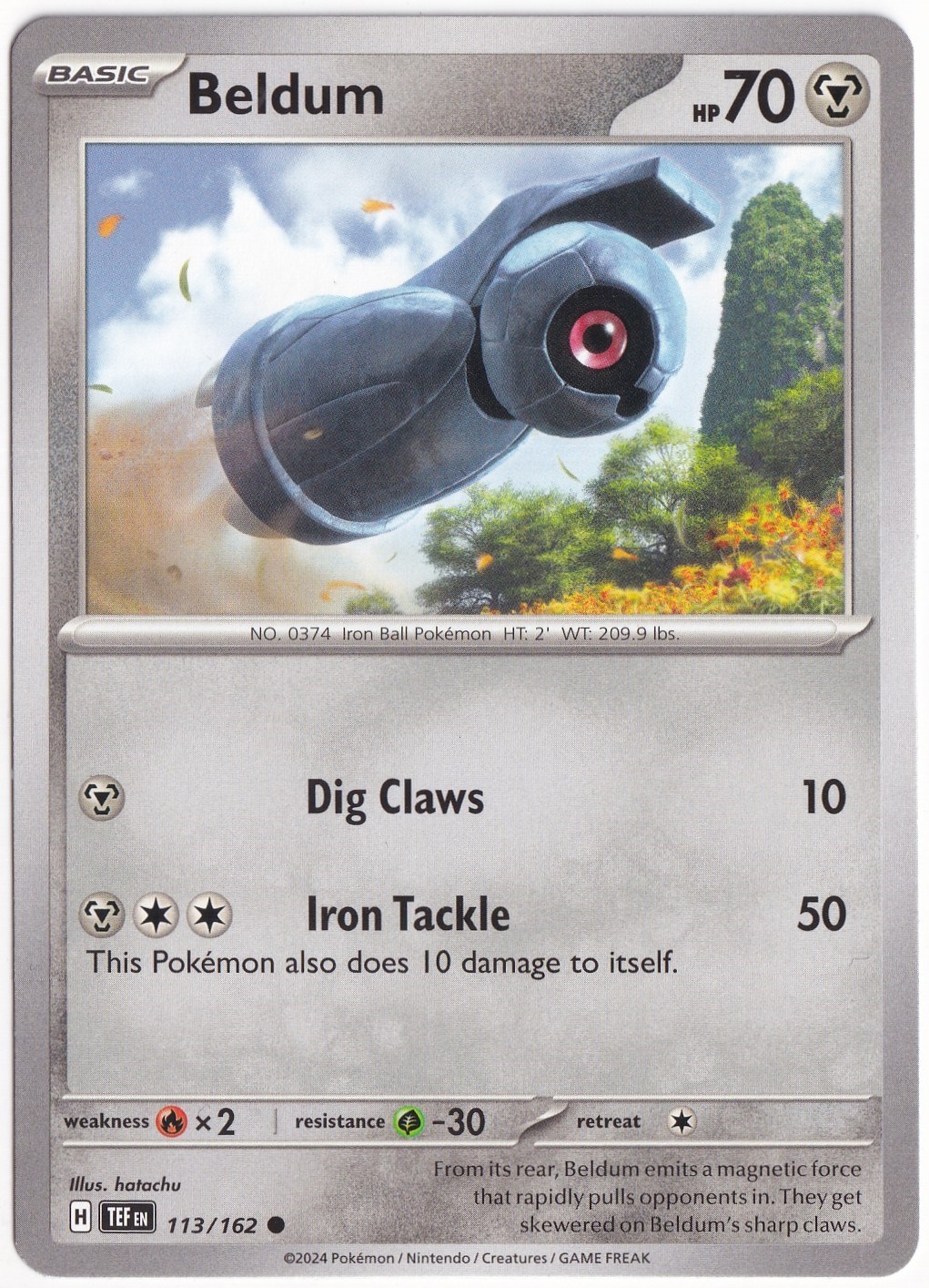 Temporal ForcesBeldum 113/162 - Temporal Forces - Pokemon Kartı (Mint)