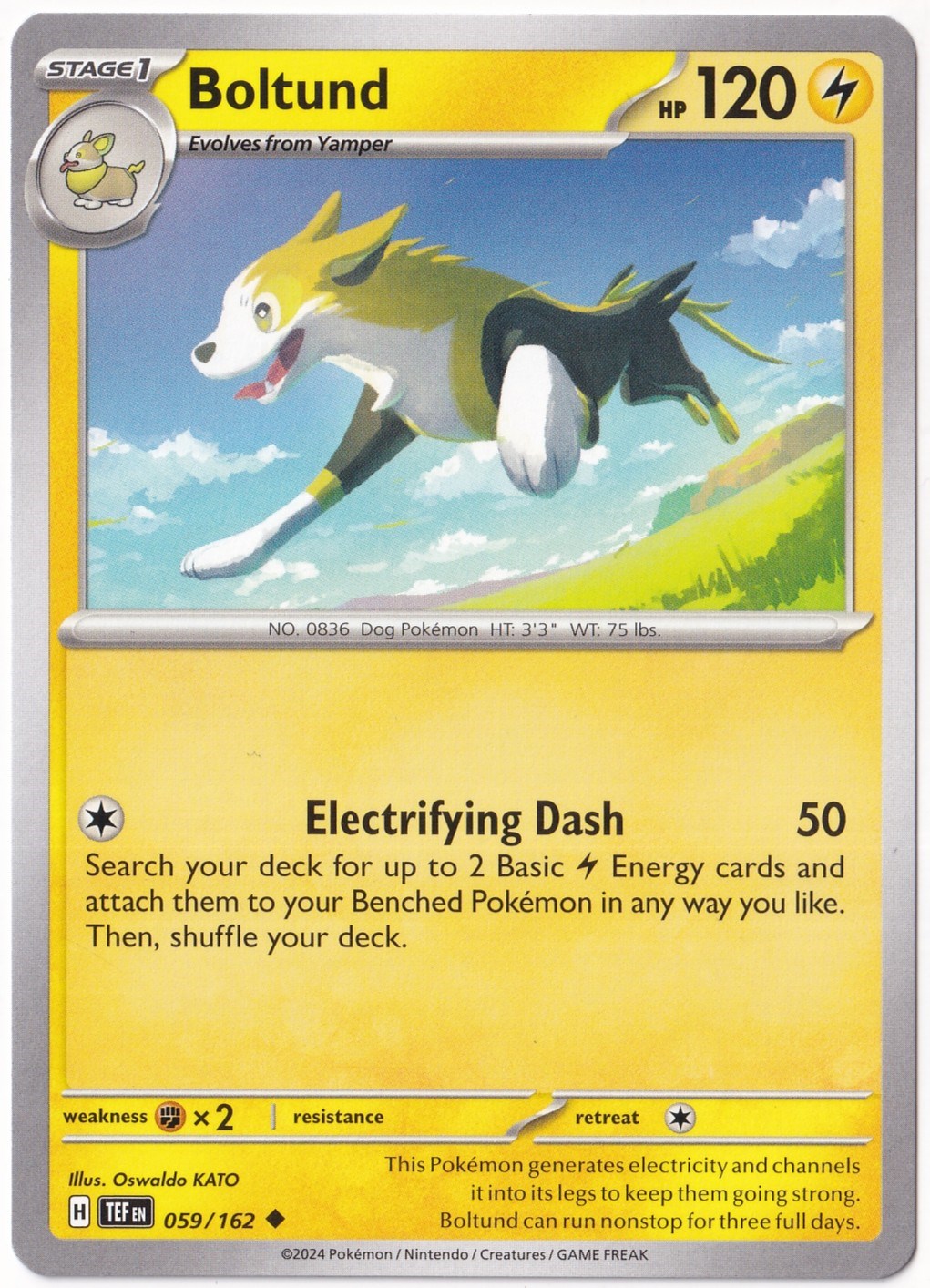 Temporal ForcesBoltund 059/162 - Temporal Forces - Pokemon Kartı (Mint)