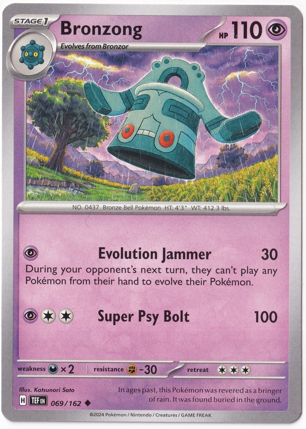 Temporal ForcesBronzong 069/162 - Temporal Forces - Pokemon Kartı (Mint)