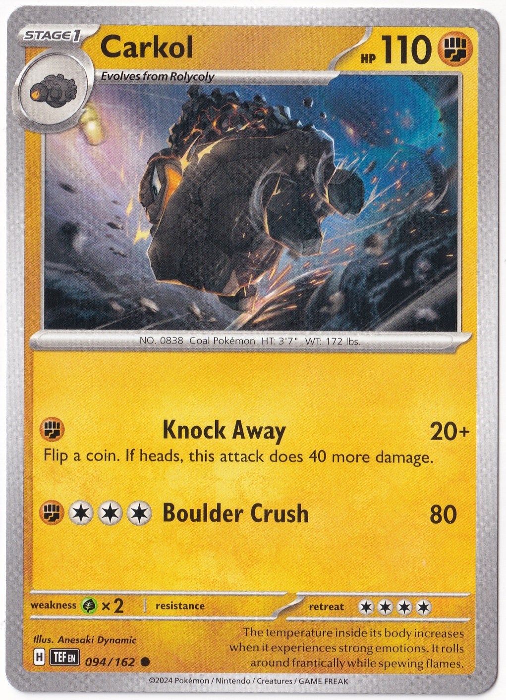 Temporal ForcesCarkol 094/162 - Temporal Forces - Pokemon Kartı (Mint)