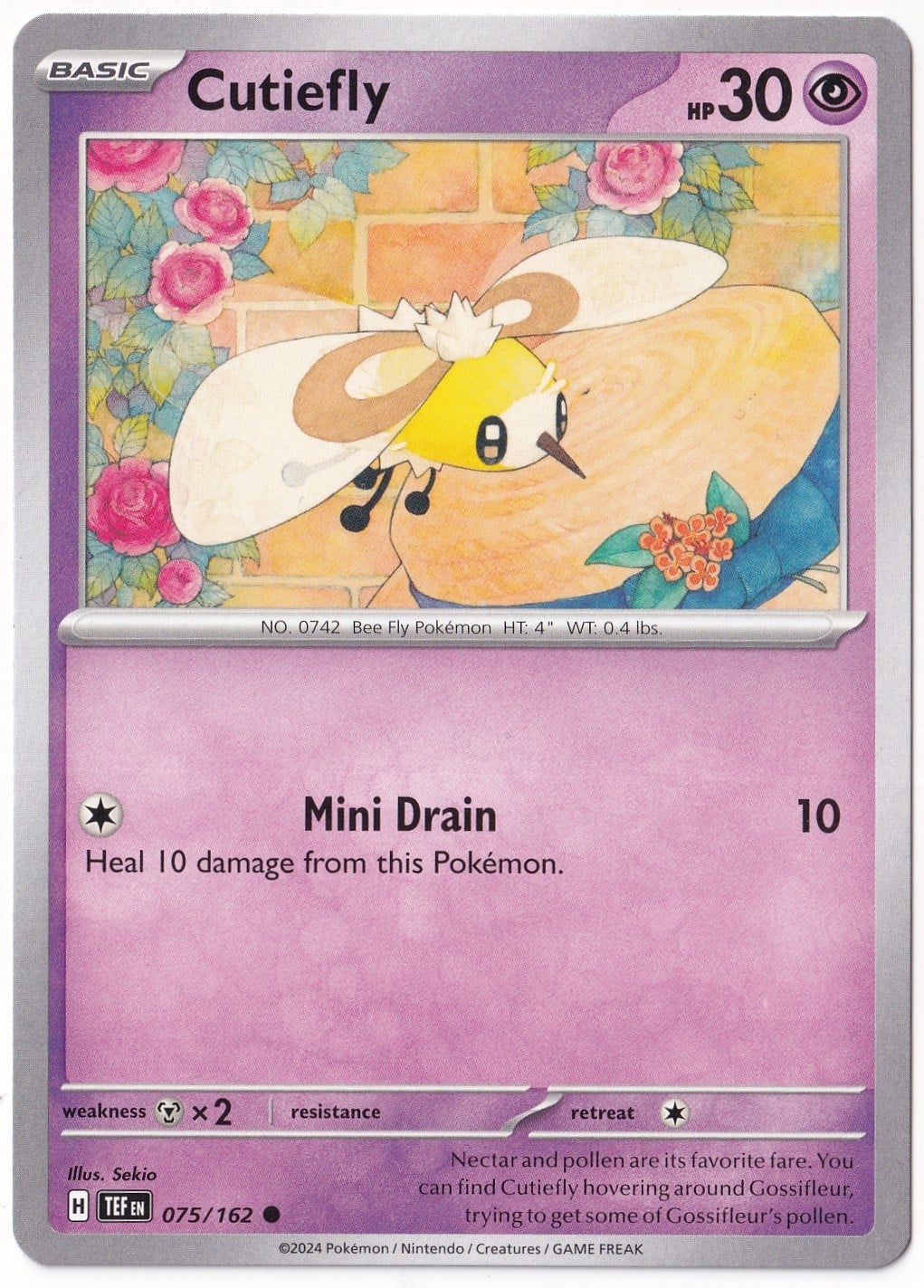 Temporal ForcesCutiefly 075/162 - Temporal Forces - Pokemon Kartı (Mint)