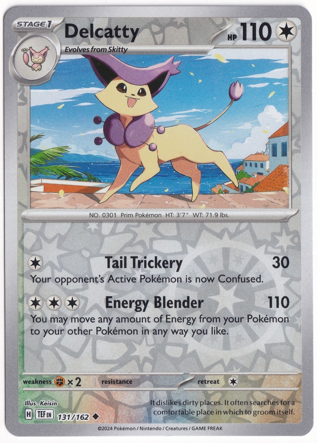 Temporal ForcesDelcatty [Reverse Holo] 131/162 - Temporal Forces - Pokemon Kartı (Mint)