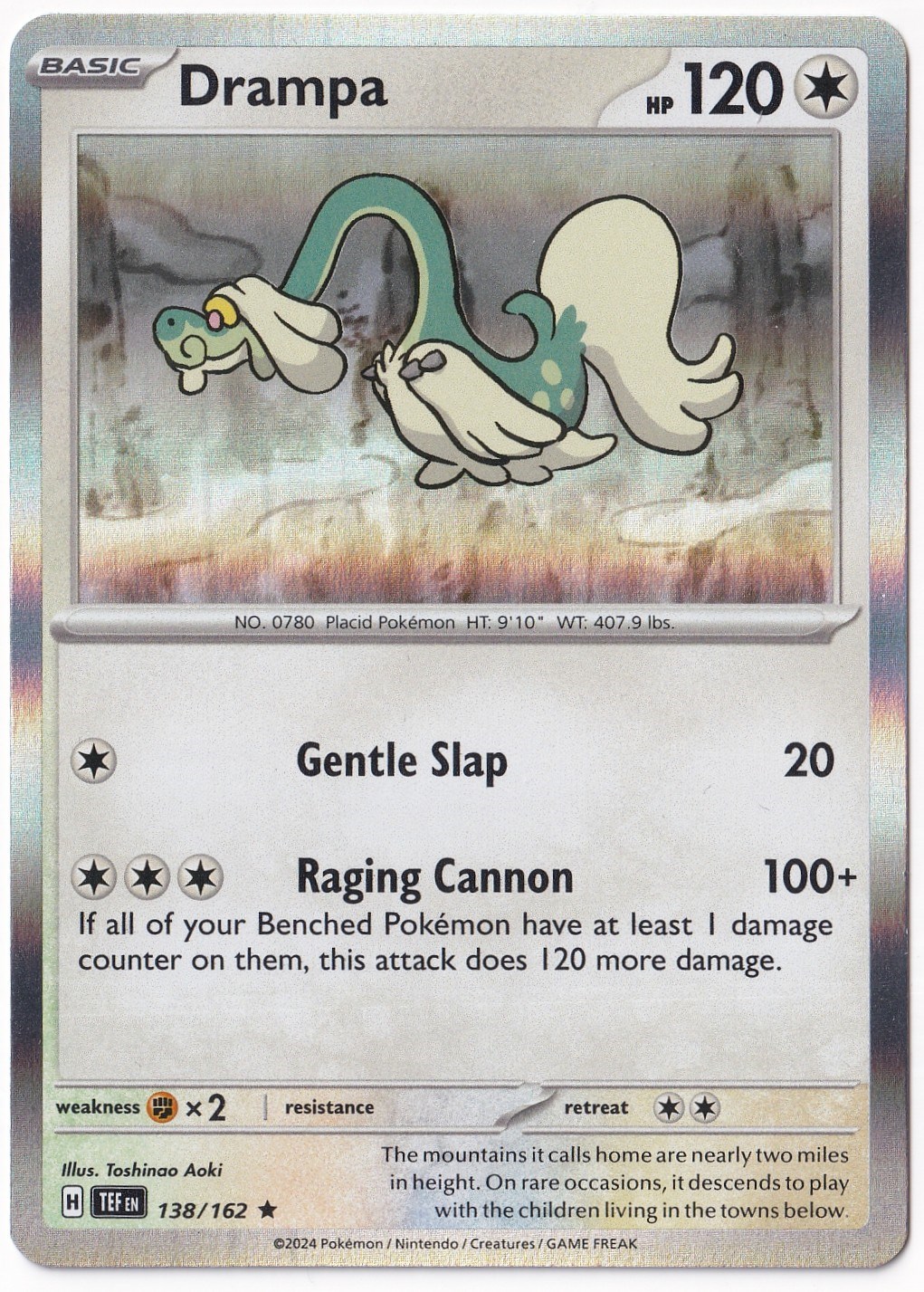 Temporal ForcesDrampa [Holo] 138/162 - Temporal Forces - Pokemon Kartı (Mint)