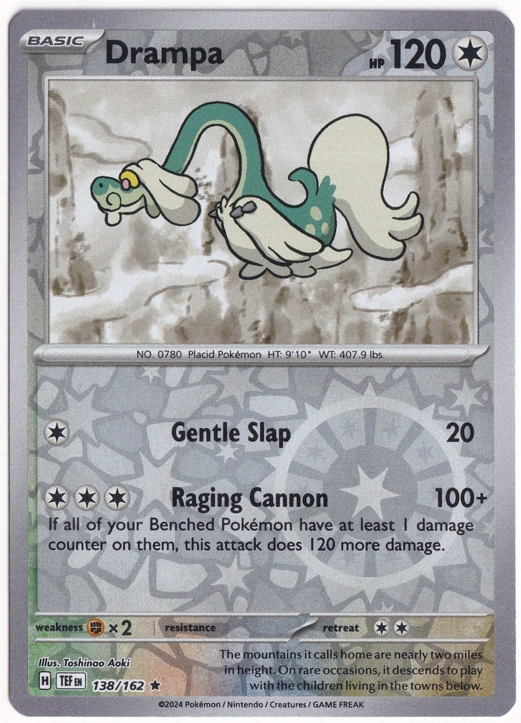 Temporal ForcesDrampa [Reverse Holo] 138/162 - Temporal Forces - Pokemon Kartı (Mint)