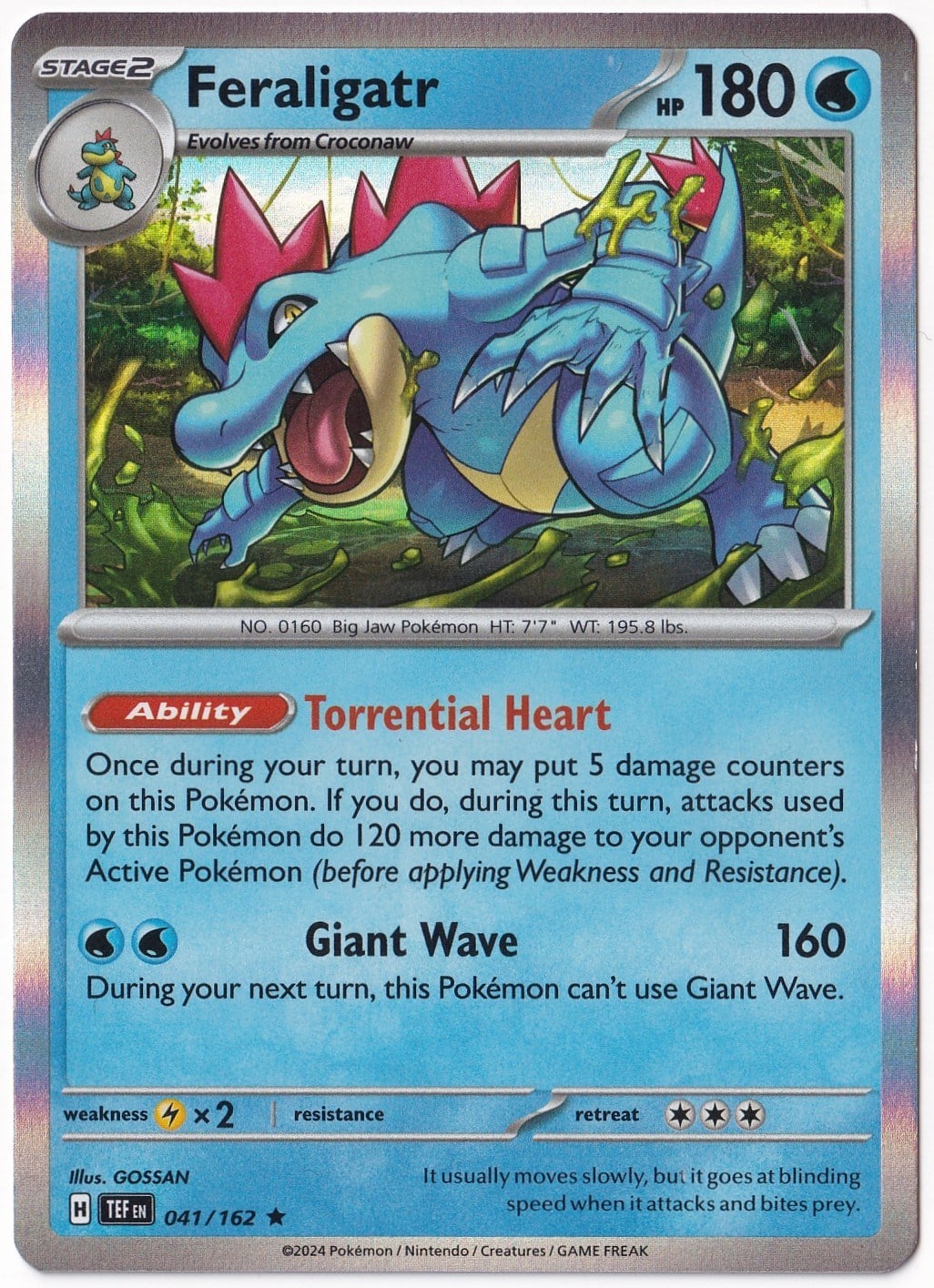 Temporal ForcesFeraligatr [Holo] 041/162 - Temporal Forces - Pokemon Kartı (Mint)