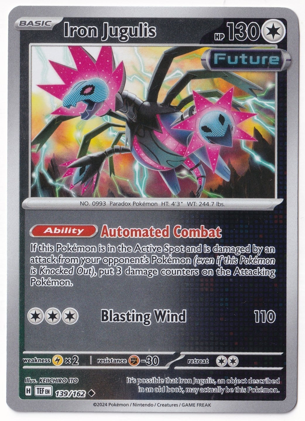 Temporal ForcesIron Jugulis [Reverse Holo] 139/162 - Temporal Forces - Pokemon Kartı (Mint)
