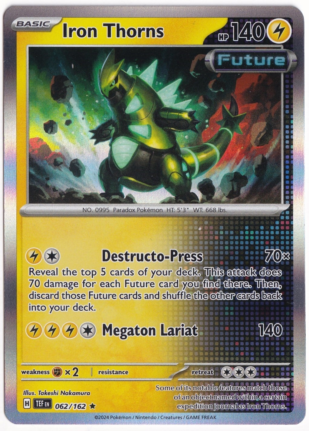 Temporal ForcesIron Thorns [Holo] 062/162 - Temporal Forces - Pokemon Kartı (Mint)