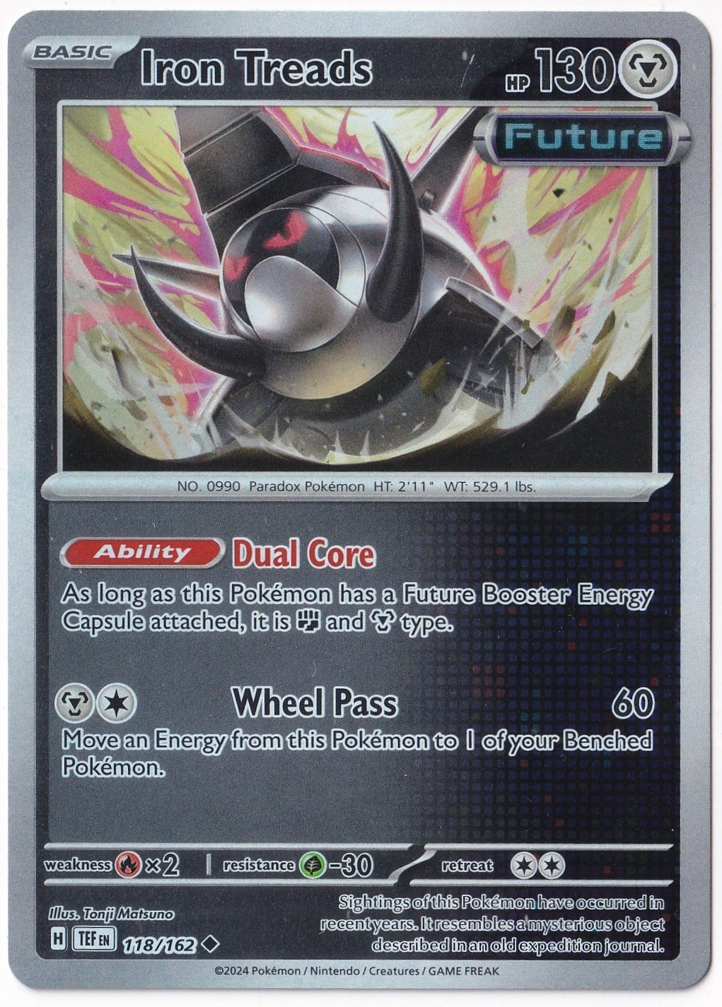 Temporal ForcesIron Treads [Reverse Holo] 118/162 - Temporal Forces - Pokemon Kartı (Mint)