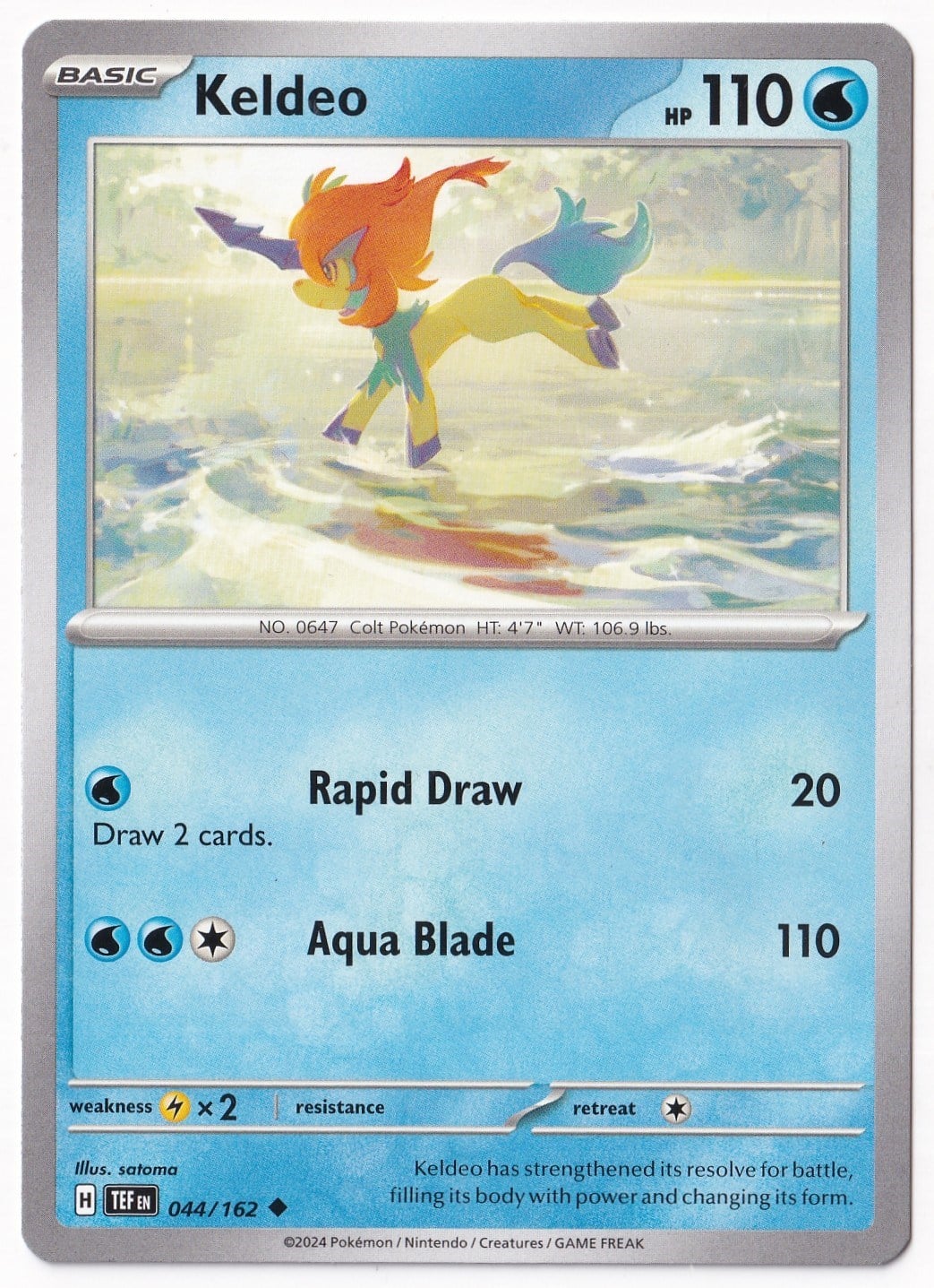Temporal ForcesKeldeo 044/162 - Temporal Forces - Pokemon Kartı (Mint)