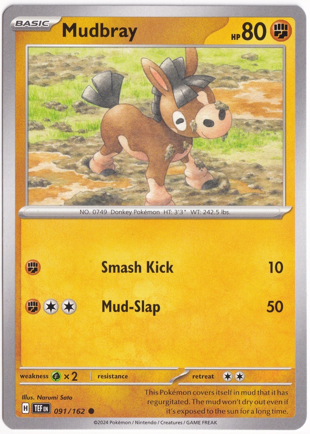 Temporal ForcesMudbray 091/162 - Temporal Forces - Pokemon Kartı (Mint)