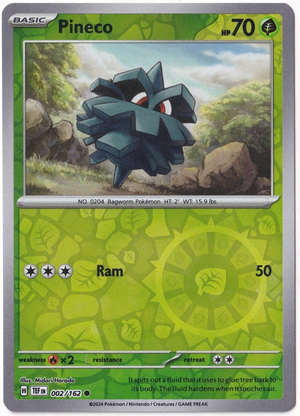 Temporal ForcesPineco [Reverse Holo] #2 - Temporal Forces - Pokemon Kartı (Mint)