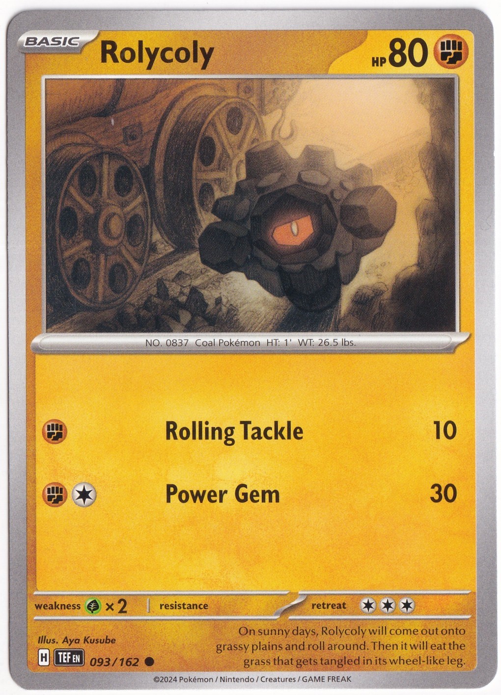 Temporal ForcesRolycoly 093/162 - Temporal Forces - Pokemon Kartı (Mint)