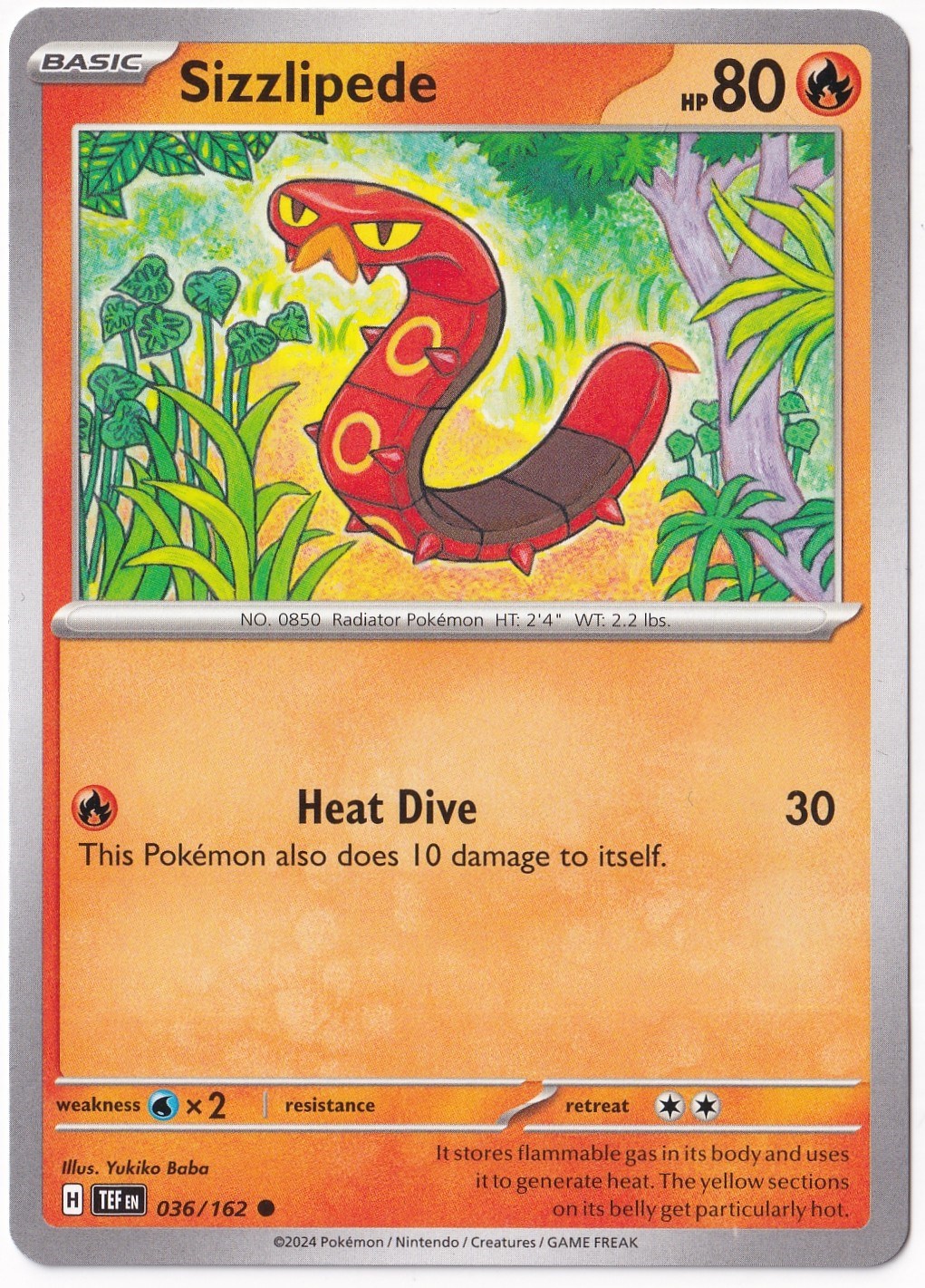 Temporal ForcesSizzlipede 036/162 - Temporal Forces - Pokemon Kartı (Mint)
