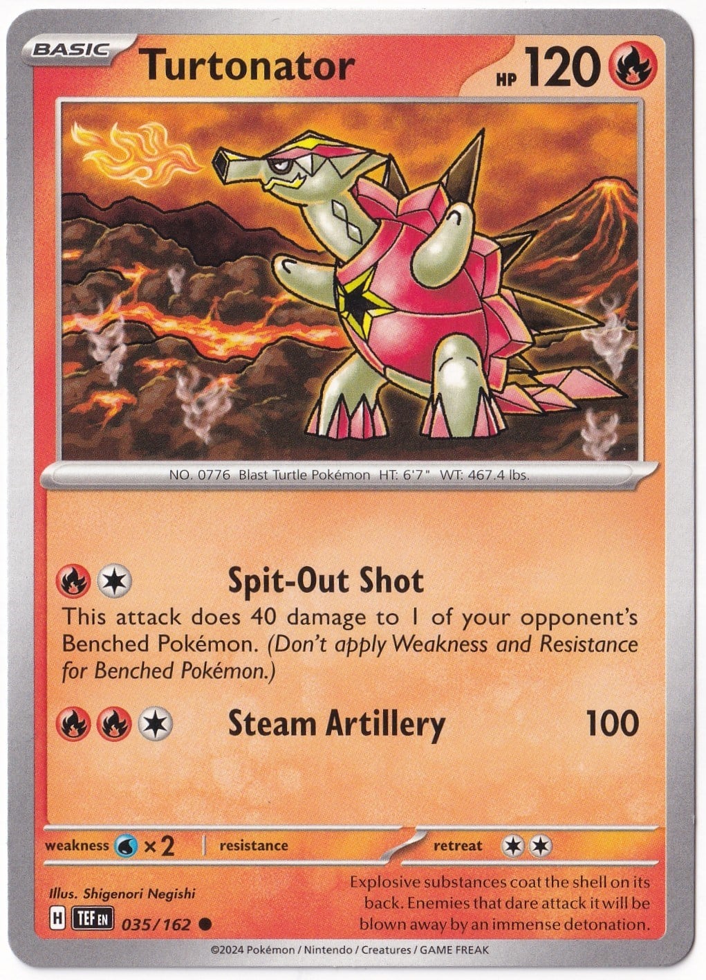 Temporal ForcesTurtonator 035/162 - Temporal Forces - Pokemon Kartı (Mint)