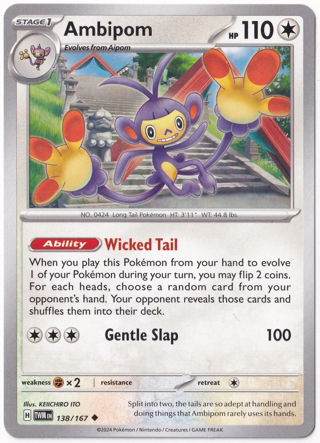 Twilight MasqueradeAmbipom 138/167 - Twilight Masquerade - Pokemon Kartı (Mint)