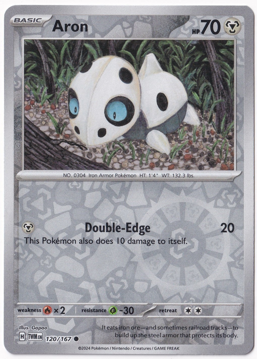 Twilight MasqueradeAron [Reverse Holo] 120/167 - Twilight Masquerade - Pokemon Kartı (Mint)