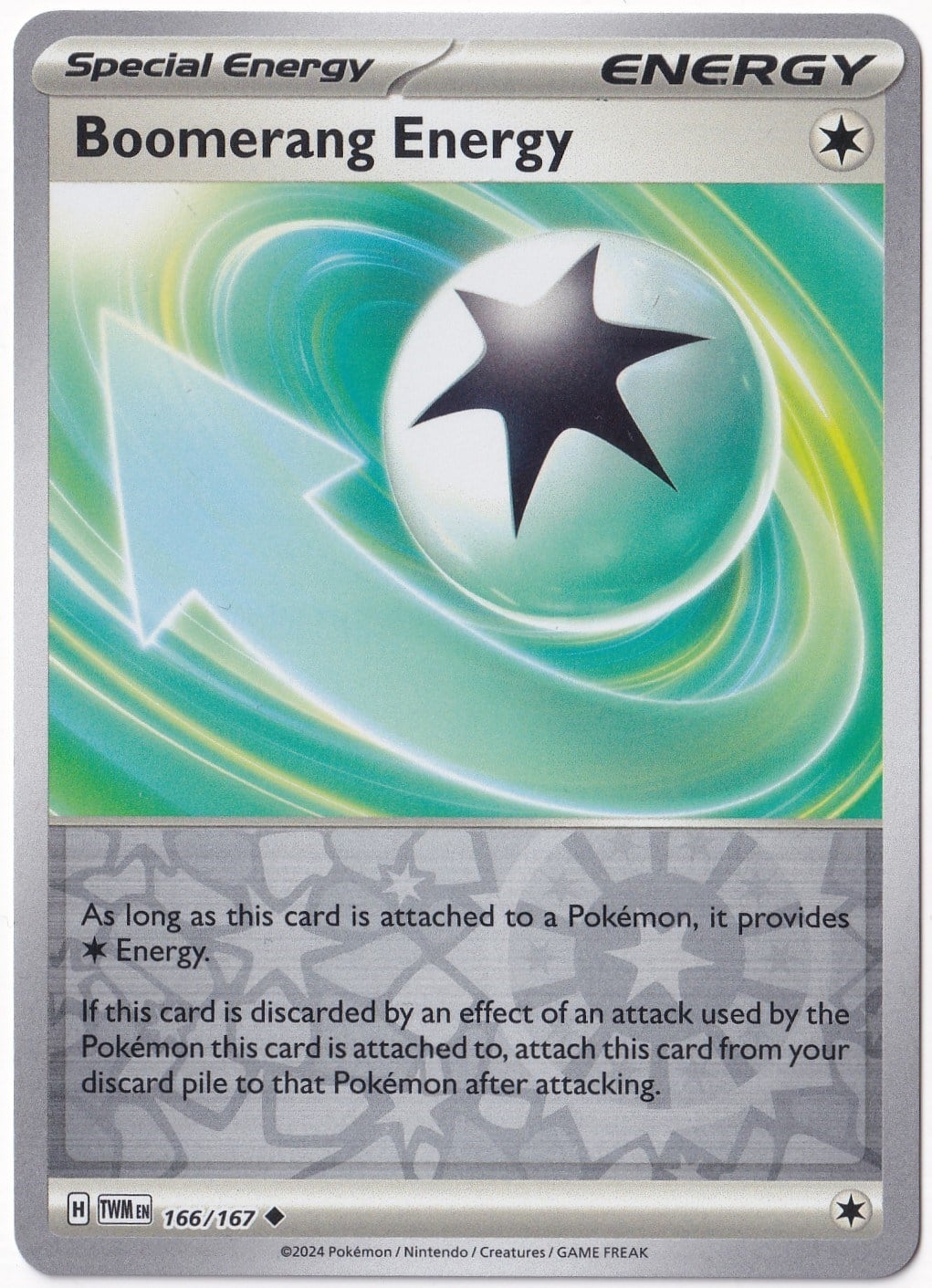 Twilight MasqueradeBoomerang Energy [Reverse Holo] 166/167 - Twilight Masquerade - Pokemon Kartı (Mint)