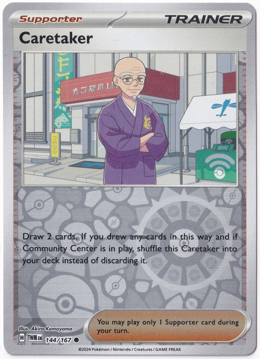 Twilight MasqueradeCaretaker [Reverse Holo] 144/167 - Twilight Masquerade - Pokemon Kartı (Mint)