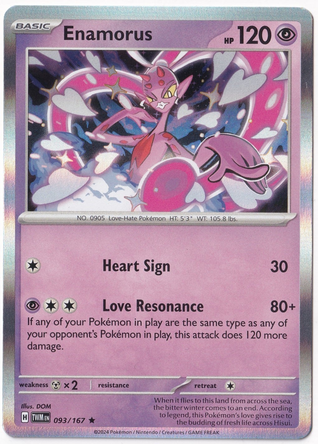 Twilight MasqueradeEnamorus 093/167 - Twilight Masquerade - Pokemon Kartı (Mint)