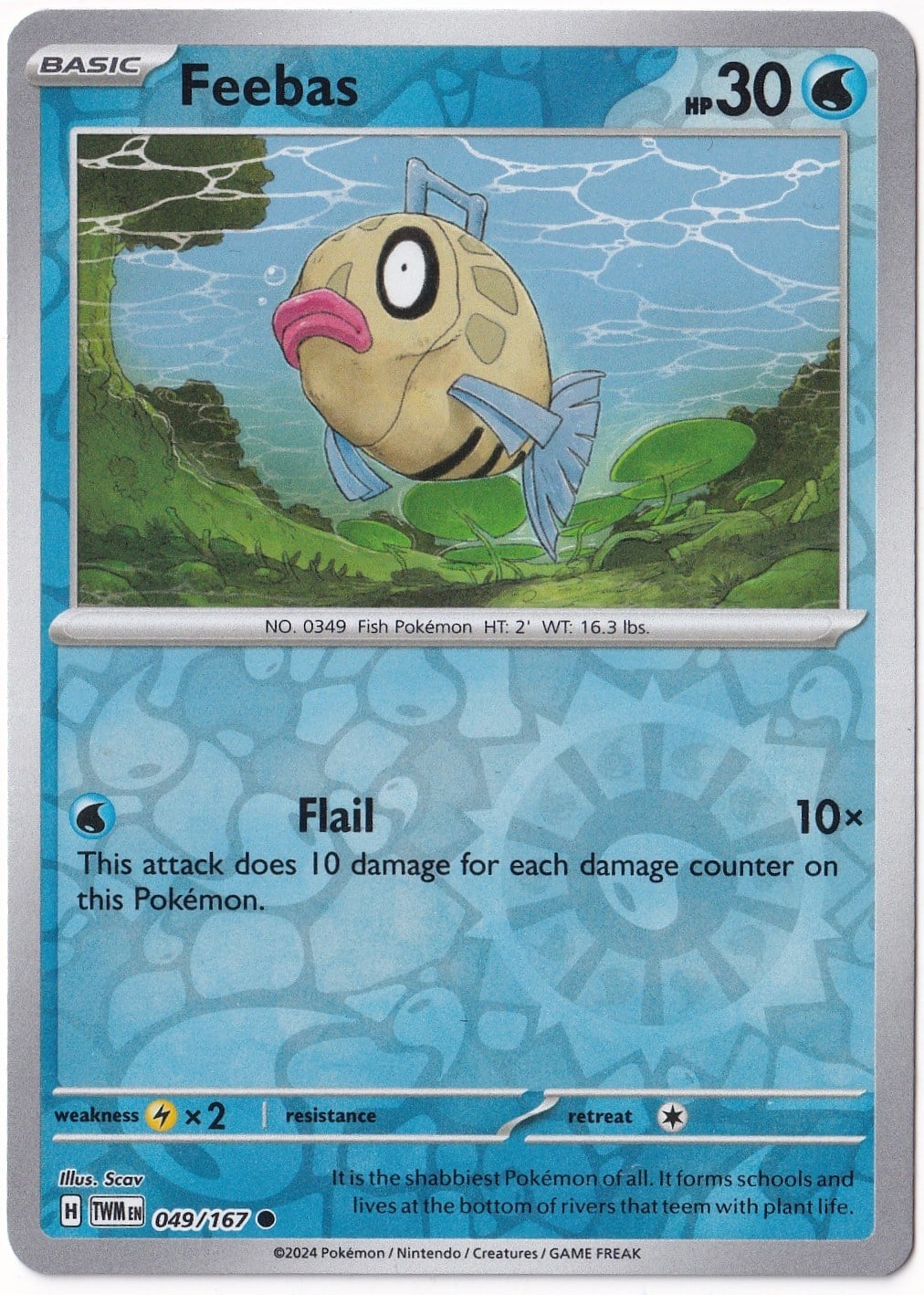 Twilight MasqueradeFeebas [Reverse Holo] 049/167 - Twilight Masquerade - Pokemon Kartı (Mint)