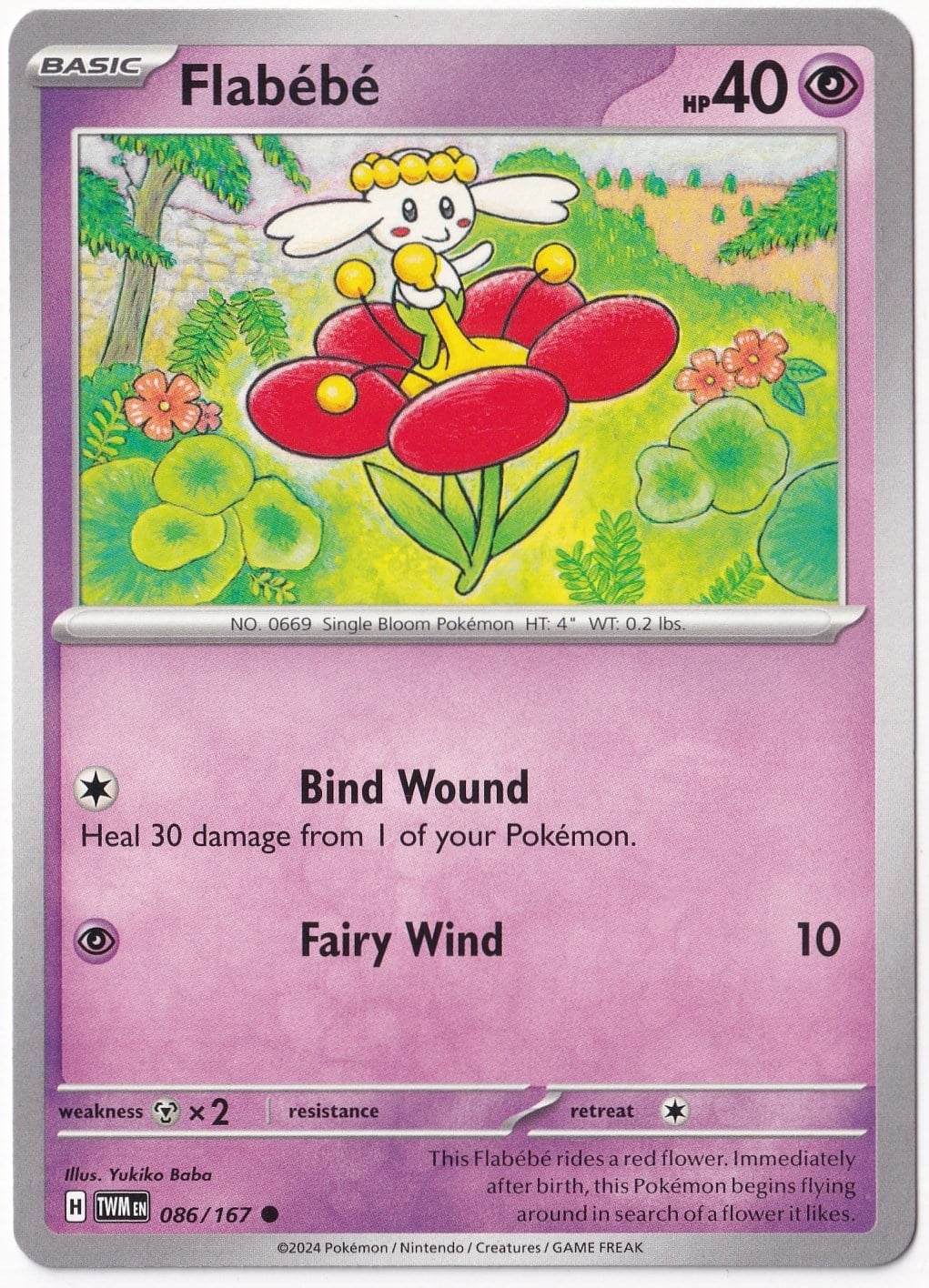 Twilight MasqueradeFlabebe 086/167 - Twilight Masquerade - Pokemon Kartı (Mint)