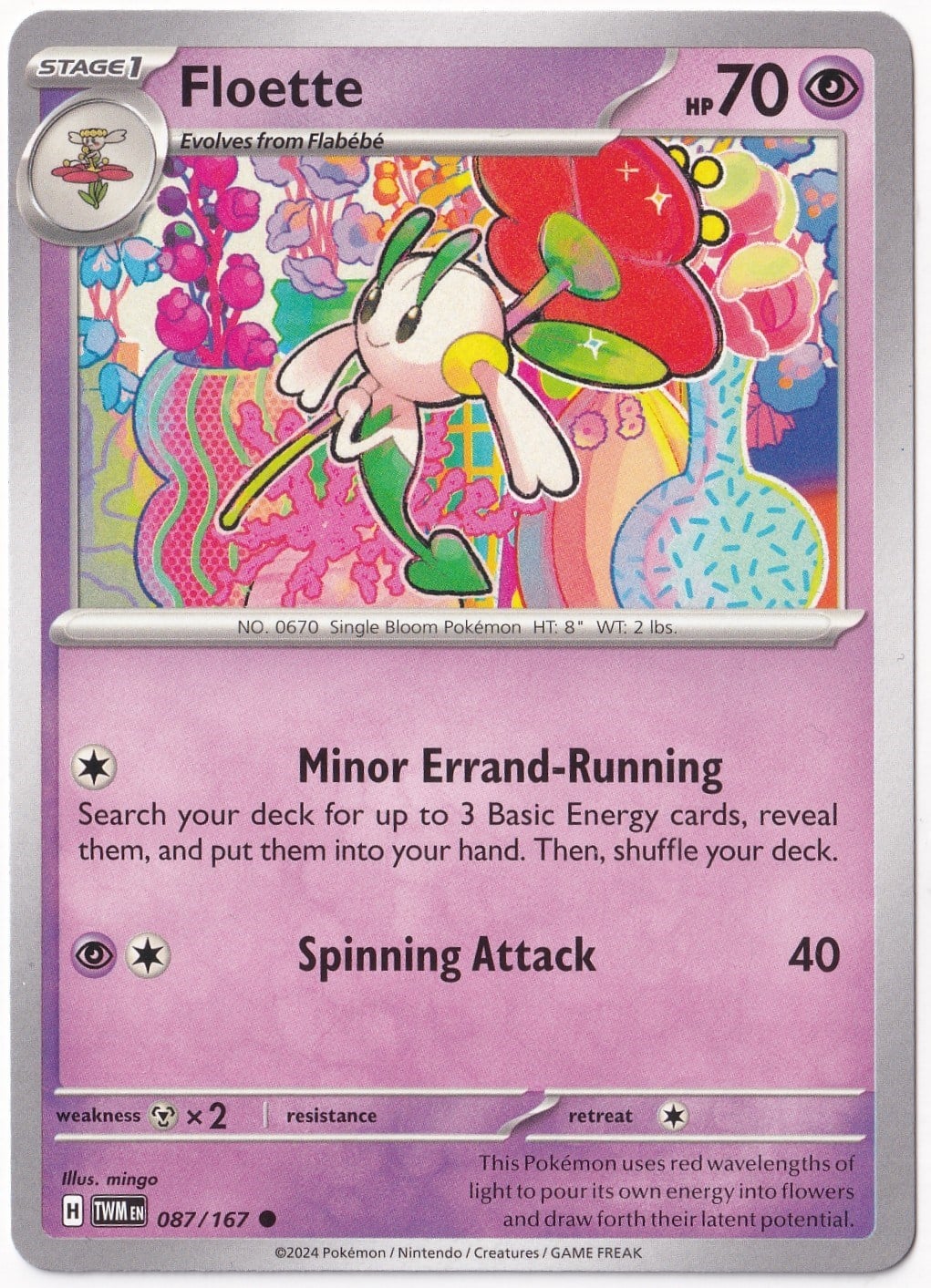 Twilight MasqueradeFloette 087/167 - Twilight Masquerade - Pokemon Kartı (Mint)