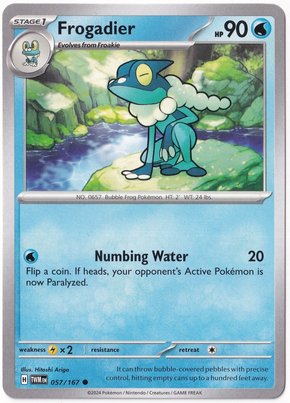 Twilight MasqueradeFrogadier 057/167 - Twilight Masquerade - Pokemon Kartı (Mint)