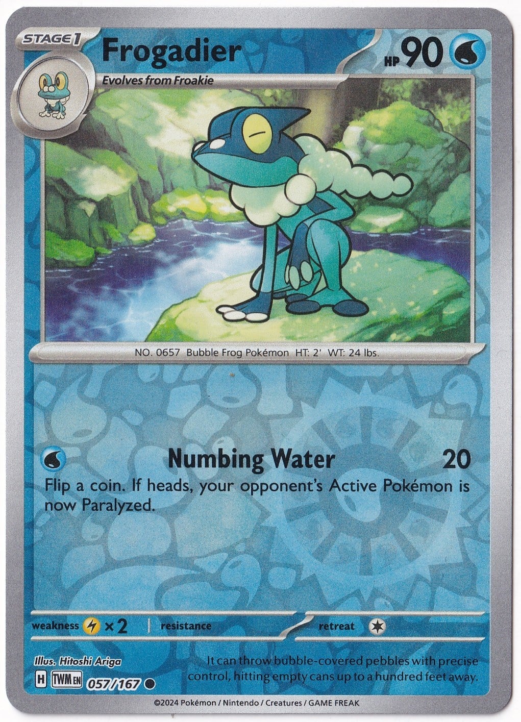 Twilight MasqueradeFrogadier [Reverse Holo] 057/167 - Twilight Masquerade - Pokemon Kartı (Mint)