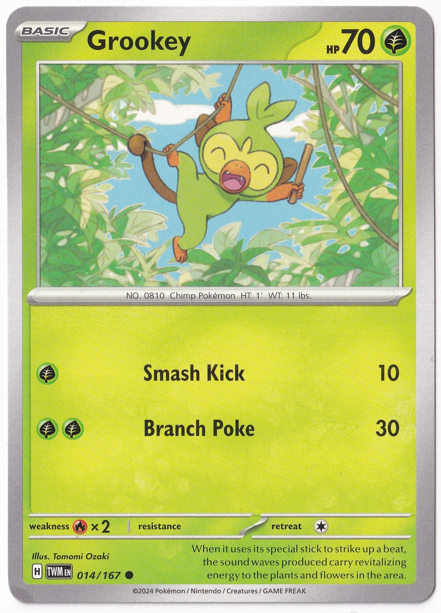 Twilight MasqueradeGrookey 014/167 - Twilight Masquerade - Pokemon Kartı (Mint)
