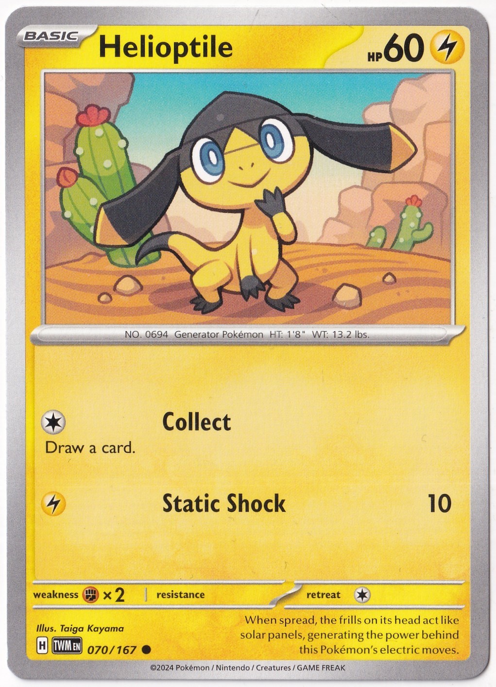 Twilight MasqueradeHelioptile 070/167 - Twilight Masquerade - Pokemon Kartı (Mint)