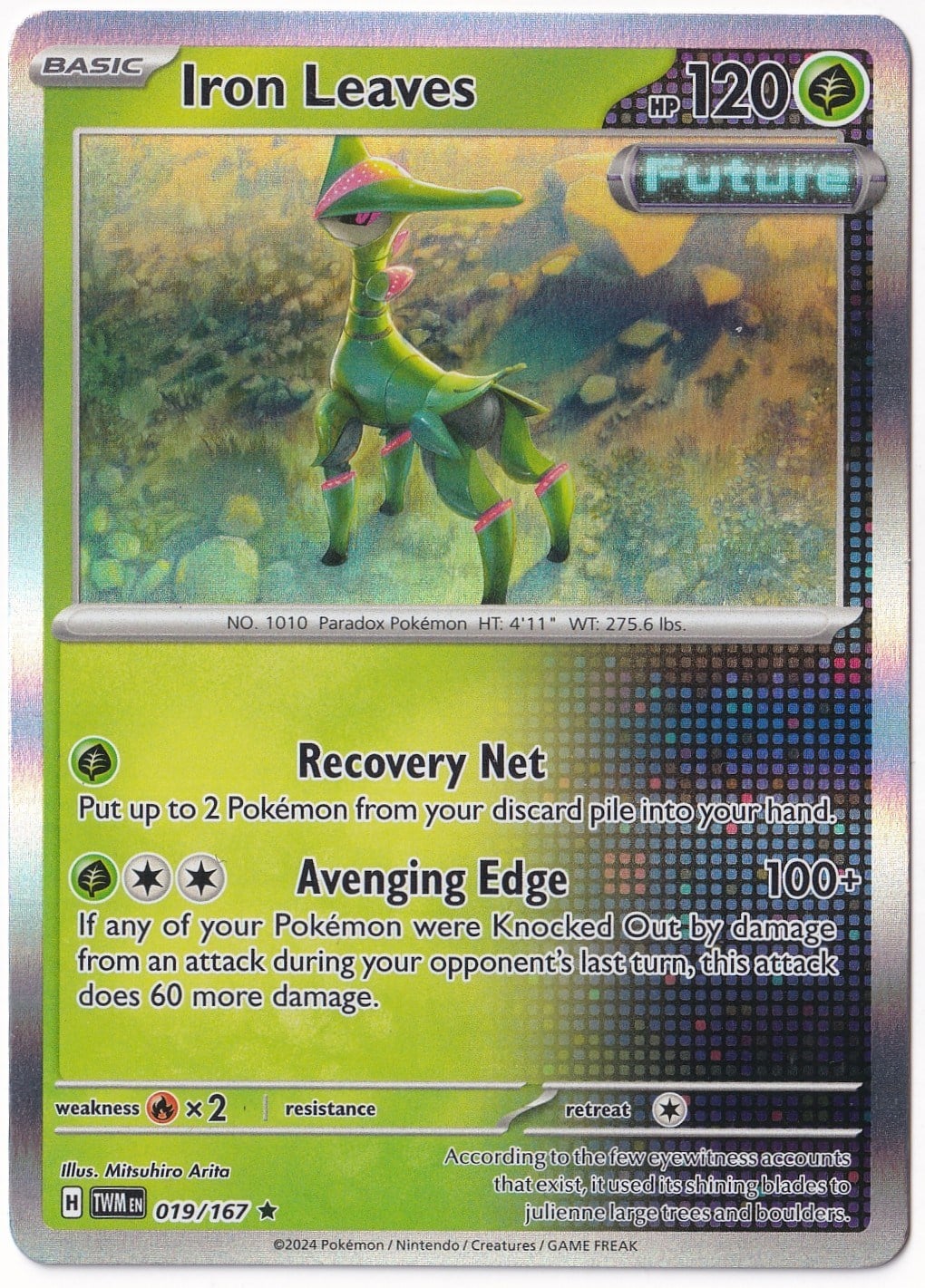 Twilight MasqueradeIron Leaves 019/167 - Twilight Masquerade - Pokemon Kartı (Mint)