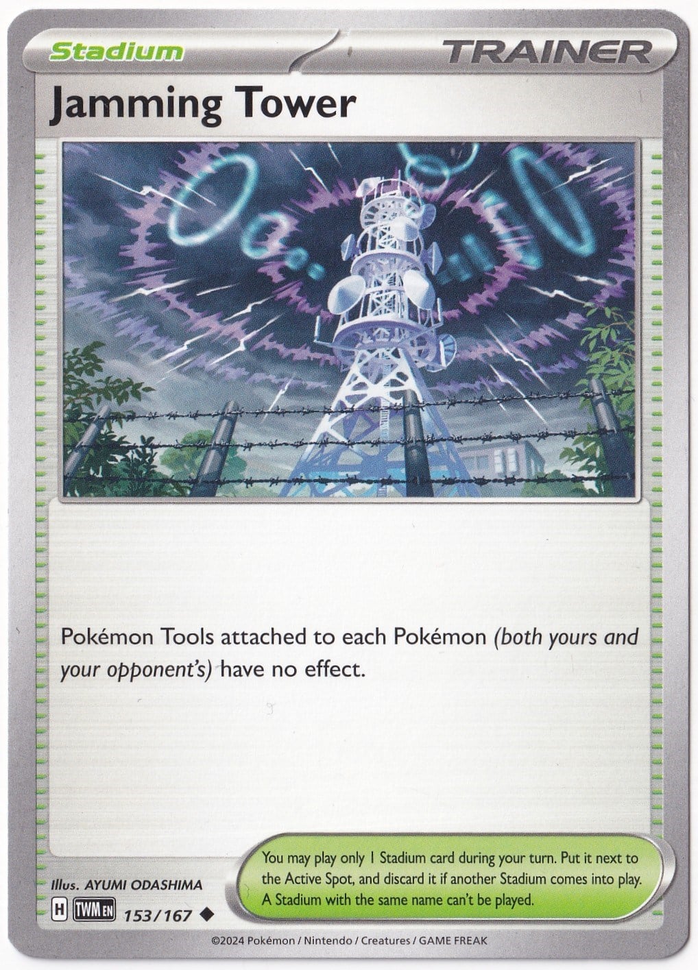 Twilight MasqueradeJamming Tower 153/167 - Twilight Masquerade - Pokemon Kartı (Mint)