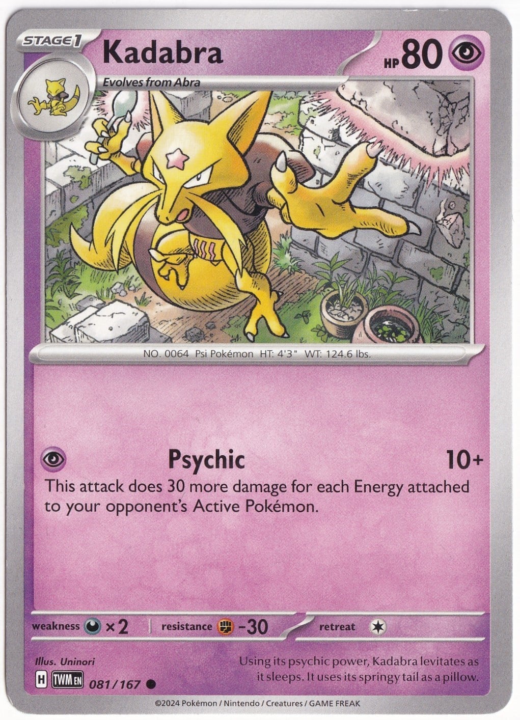 Twilight MasqueradeKadabra 081/167 - Twilight Masquerade - Pokemon Kartı (Mint)